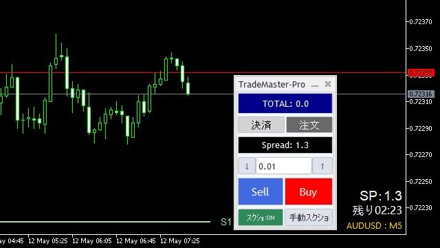 TradeMaster-Proの新機能「スプレッド表示＆警告機能）」