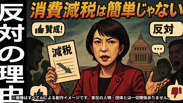 ?高市政権の試練！なぜ消費税0％が動かないのか？反対する勢力とその理由